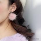 Bobble & Cat Dangle Earring