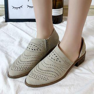Laser Cut Dorsay Booties