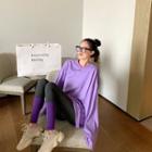 Oversize Long-sleeve T-shirt / Color Block Leggings