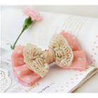 Bow Hair Clip 01 - Pink - One Size