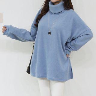 Turtleneck Brushed Pullover
