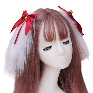 Cosplay Bow Rabbit Ear Chenille Hair Clip