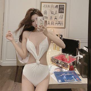 V-neck Cut-out Swimsuit