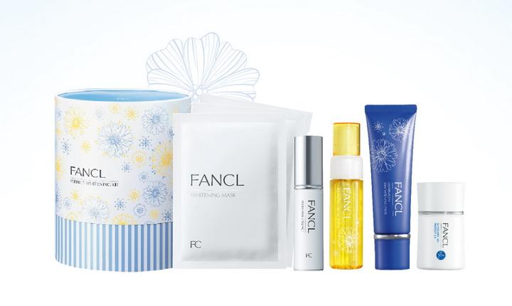 Fancl - Perfect Whitening Kit (5 Items):mask 3 Pcs + Essence 18ml + Mist 35ml + Brightening Pack 40g + Sunguard 30ml (limited Edition) 1 Set