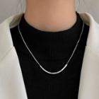 Bar Necklace Necklace - Silver - One Size