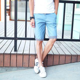 Check Panel Shorts
