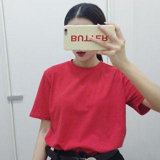 Printed Back Short-sleeve T-shirt