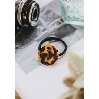 Leopard-disc Elastic Hair Tie