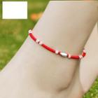 925 Silver Woven Sterling Silver Segment Anklet