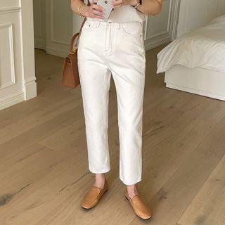Basic Straight-leg Cotton Pants