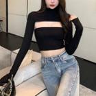 Set: Long-sleeve Shrug + Bandeau