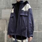 Color Block Long-sleeve Utility Jacket