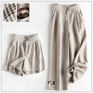 Plaid Shorts / Plaid Wide-leg Pants