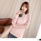 Lace Long Sleeve Panel Top