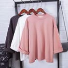 3/4-sleeve Crew-neck T-shirt