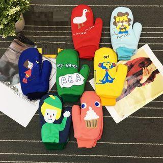 Printed Mittens