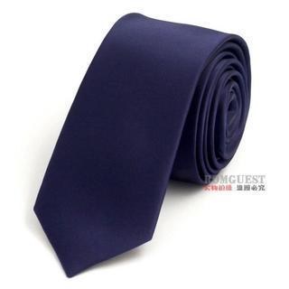 Slim Neck Tie Dark Blue - One Size