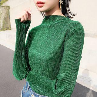 Long Sleeve Sequined T-shirt