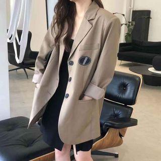 Slited Mini Tank Dress / Light Blazer
