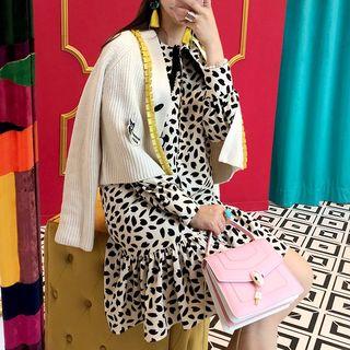 Cropped Cardigan / Pattern Dress