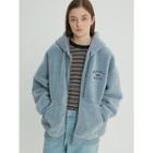 Snug Club Fleece Zip-up Hoodie Blue - One Size