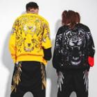 Couple Matching Tiger Print Pullover