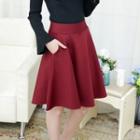 High-waist Mini Skirt With Inset Shorts