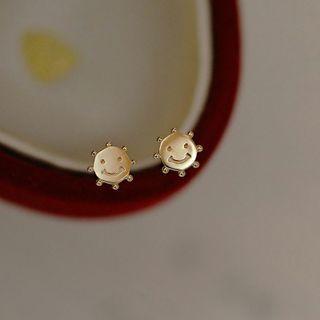 Smiley Face Sun Stud Earring