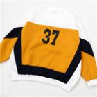 Color Block Pullover Yellow & White - One Size