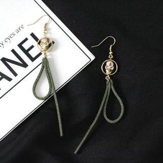 String Skull Statement Earring