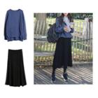 Sweater / A-line Midi Skirt
