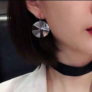 Metallic Earring 1 Pair - As Shown In Figure - 3.5cm
