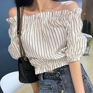 Coff-shoulder Cropped Top