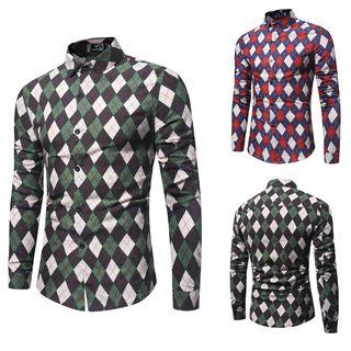 Argyle Patterned Shirt