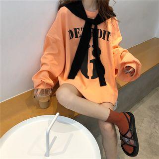 Lettering Pullover / Plain Cape
