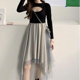 Sheer Midi Skirt Black - One Size