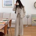 Set: Blazer + Long Skirt / Wide Leg Pants