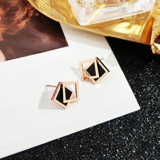 Square Dangle Earring As Shown In Figure - One Size