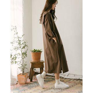 Rounded Sailor-collar Long Dress