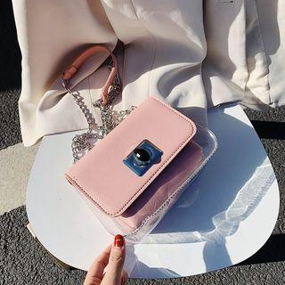 Set: Mini Transparent Crossbody Bag + Pouch