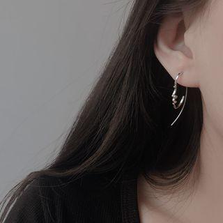Face Silhouette Sterling Silver Earring