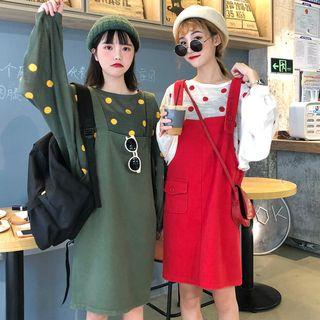 Polka Dot Top / Pinafore Dress
