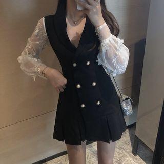Sleeveless Blazer Dress