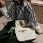 Dinosaur Doll Canvas Crossbody Tote Bag