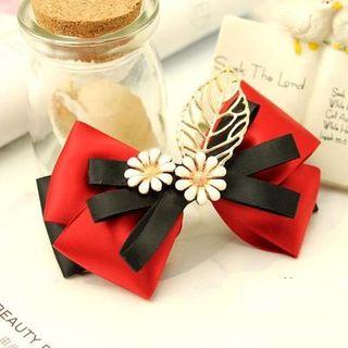 Floral Bow Hair Tie