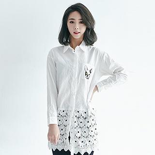 Crochet Panel Blouse