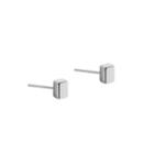 925 Sterling Silver Block Stud Earring 1 Pair - As Shown In Figure - One Size