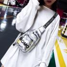Lettering Wide Strap Sling Bag