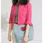 3/4 Sleeve Denim Jacket