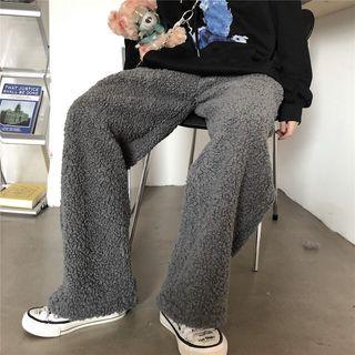 Wide Leg Fleece Pants